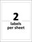 Avery UltraDuty GHS Chemical Labels for Pigment Inkjet Printers, Permanent Adhesive, Waterproof, UV Resistant, 4-3/4" x 7-3/4", 100 Labels (60522)